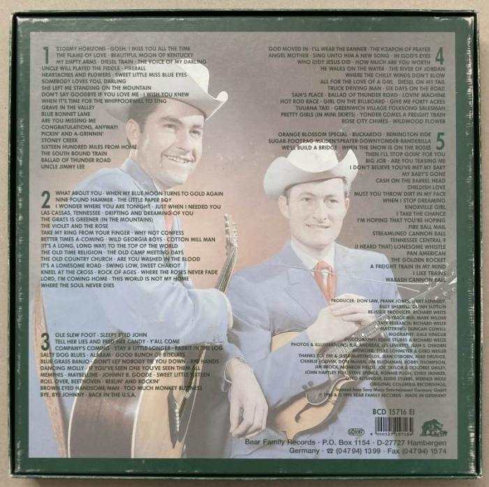Jim & Jesse - Bluegrass And More (5CD v boxu)