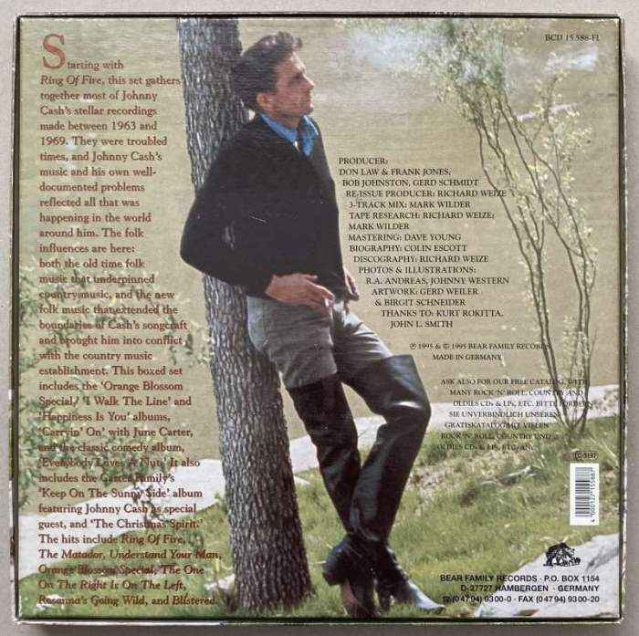 Johnny Cash - The Man In Black, 1963-1969, Plus (6CD v boxu)