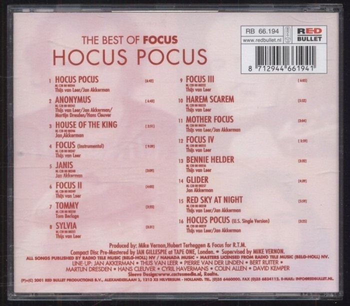Focus - The Best Of Focus Hocus Pocus (CD)