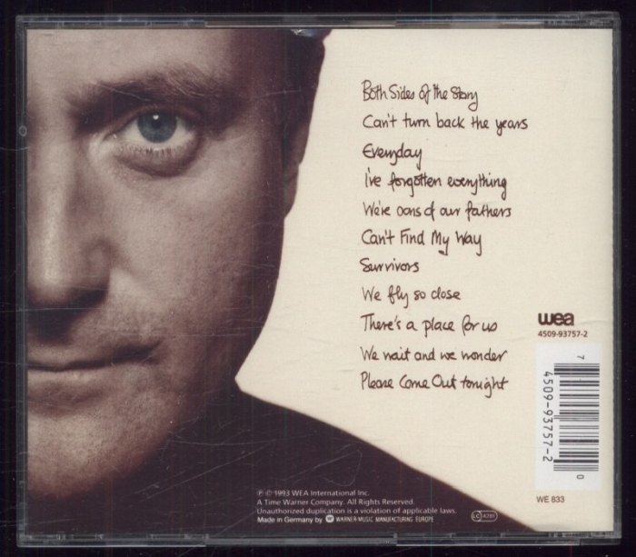 Phil Collins - Both Sides (CD)