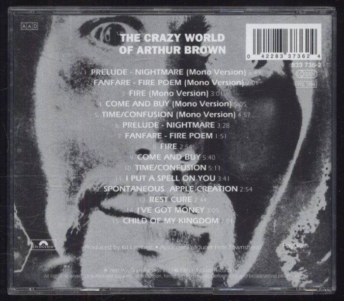 The Crazy World Of Arthur Brown - The Crazy World Of Arthur Brown (CD)