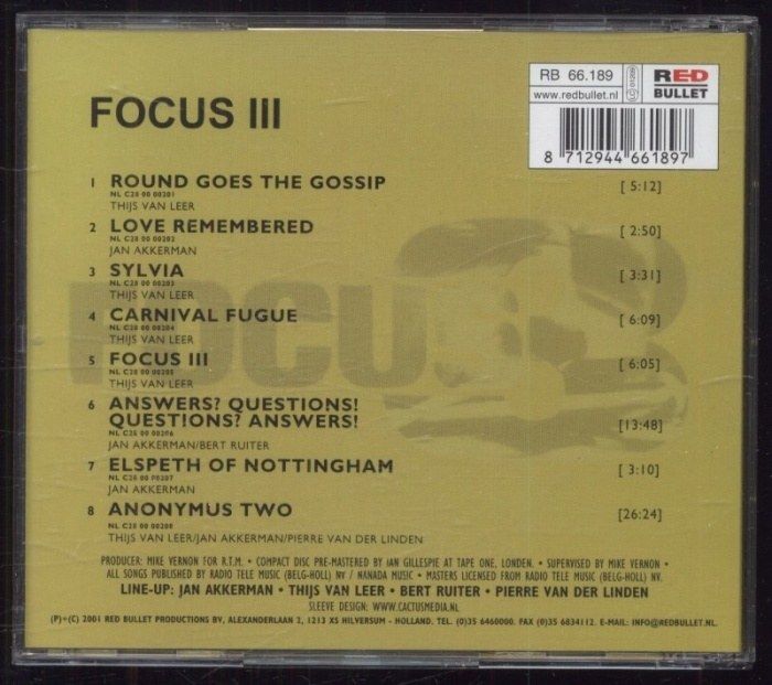 Focus - Focus 3 (CD)