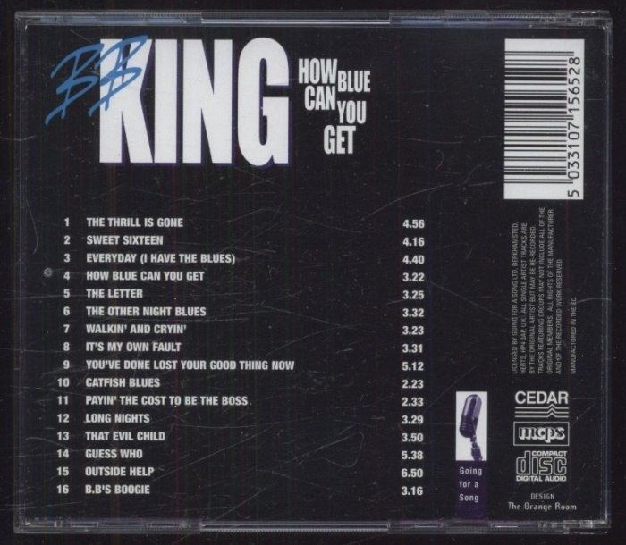B.B. King - How Blue Can You Get (CD)