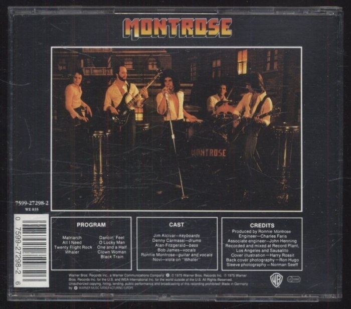 Montrose - Warner Bros. Presents Montrose! (CD)