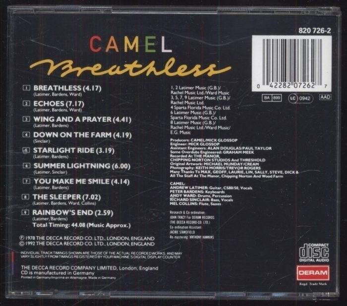 Camel - Breathless (CD)