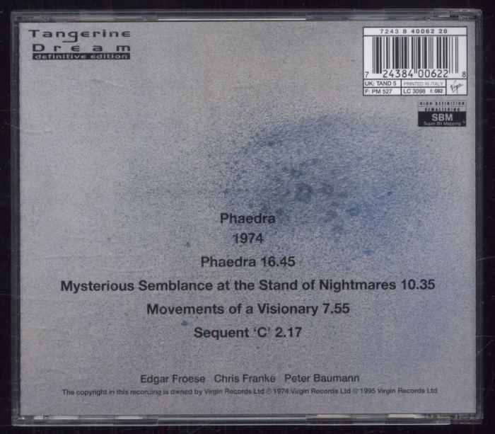 Tangerine Dream - Phaedra (CD)