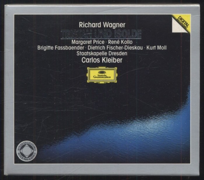 Richard Wagner, Margaret Price, René Kollo, Brigitte Fassbaender, Dietrich Fischer-Dieskau, Kurt Moll, Staatskapelle Dresden, Carlos Kleiber - Tristan Und Isolde (4CD)