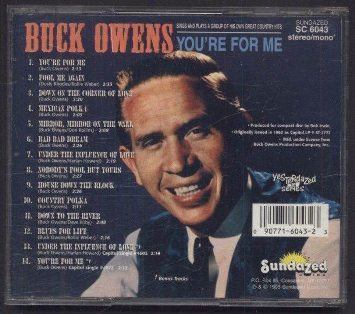 Buck Owens - You're For Me (CD)
