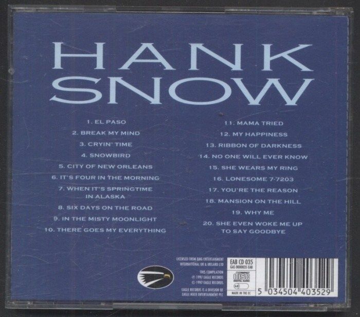 Hank Snow - The Masters (CD)