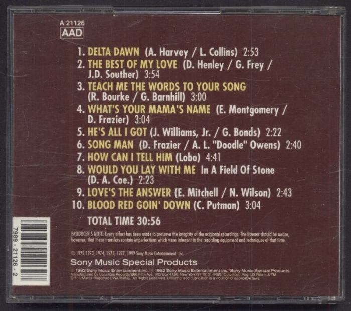 Tanya Tucker - Best Of My Love (CD)