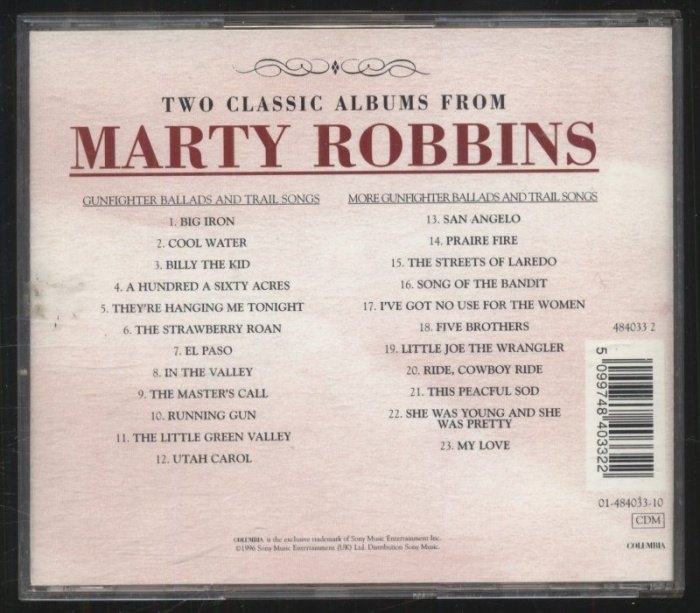 Marty Robbins - Gunfighter Ballads And Trail Songs / More Gunfighter Ballads And Trail Songs (CD)