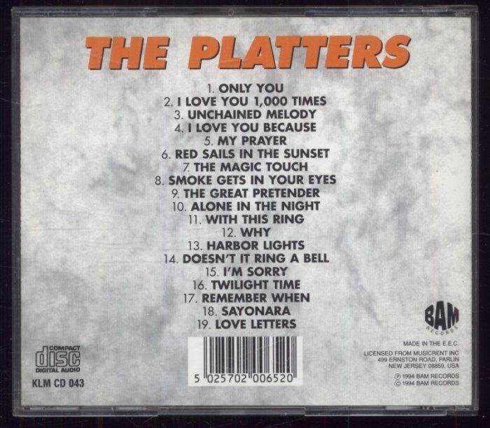 The Platters - Pearl Of The Past - 19 Classic Tracks (CD)