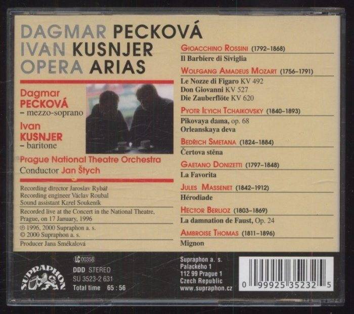 Dagmar Pecková, Ivan Kusnjer, Prague National Theatre Orchestra, Jan Štych - Opera Arias (CD)
