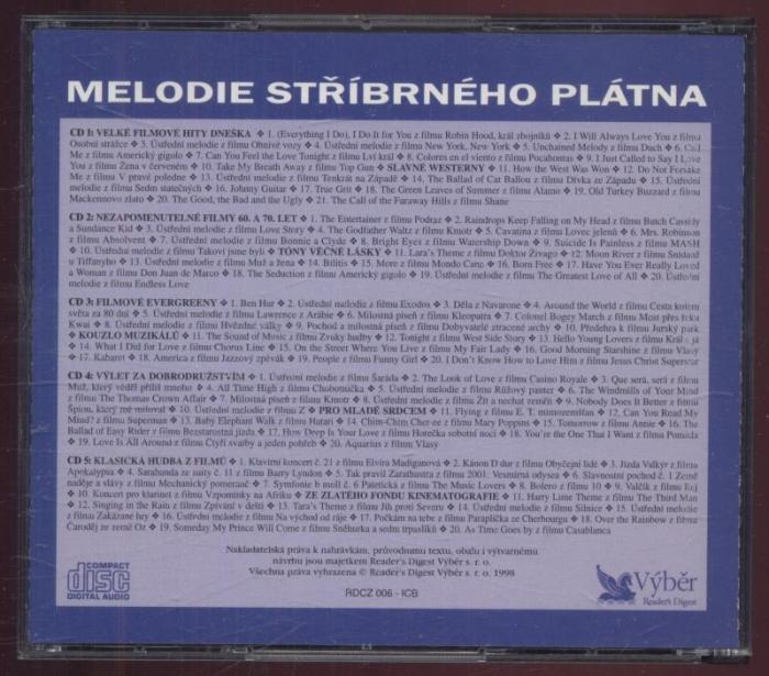 Various - Melodie stříbrného plátna (4CD)