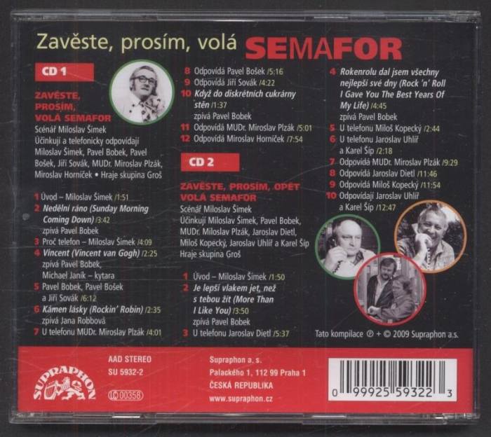 Miloslav Šimek - Zavěste, prosím, volá semafor (CD)