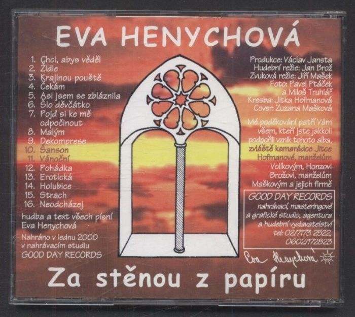 Eva Henychová - Za stěnou z papíru (CD)