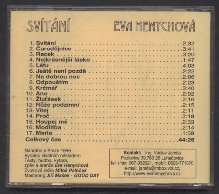 Eva Henychová - Svítání (CD)