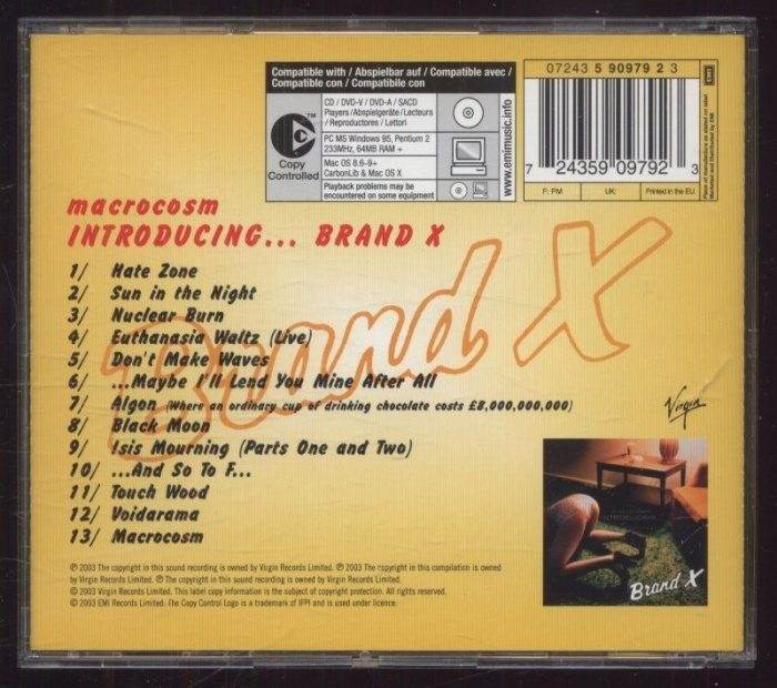 Brand X - Macrocosm Introducing... (CD)