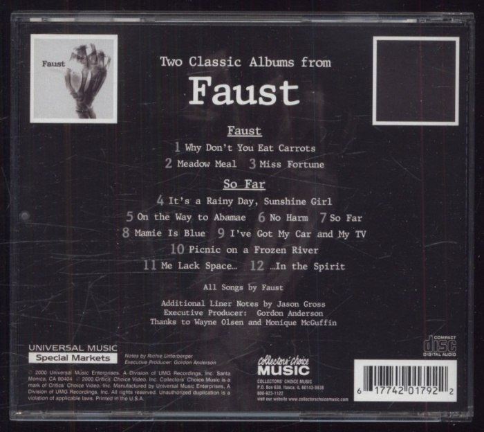 Faust - Two Classic Albums From Faust (CD)