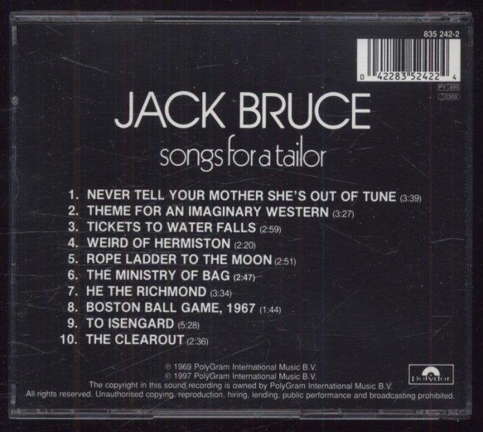Jack Bruce - Songs For A Tailor (CD)