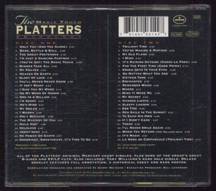 The Platters - The Magic Touch: An Anthology (2CD)