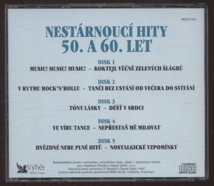 Various - Nestárnoucí hity 50. a 60. let (5CD)