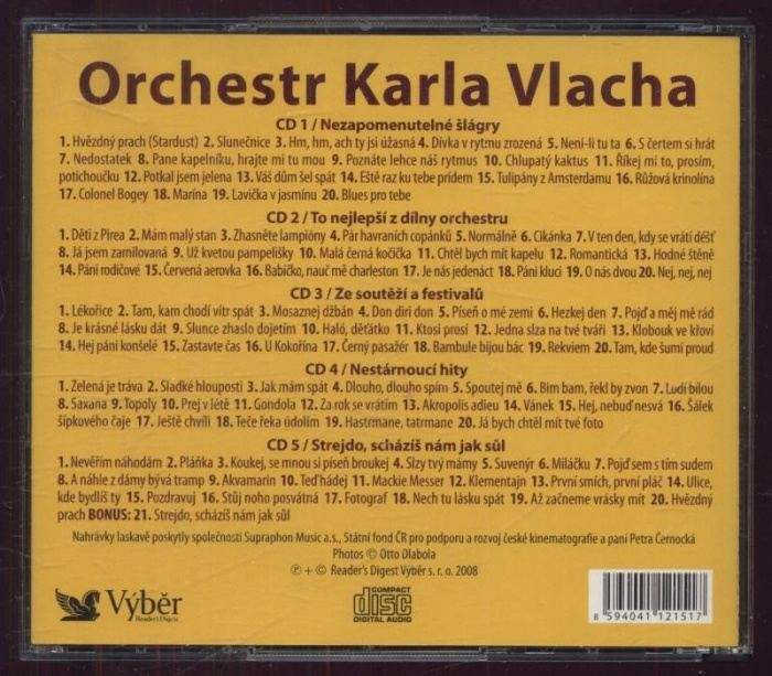 Orchestr Karla Vlacha - Orchestr Karla Vlacha a jeho hvězdy (5CD)