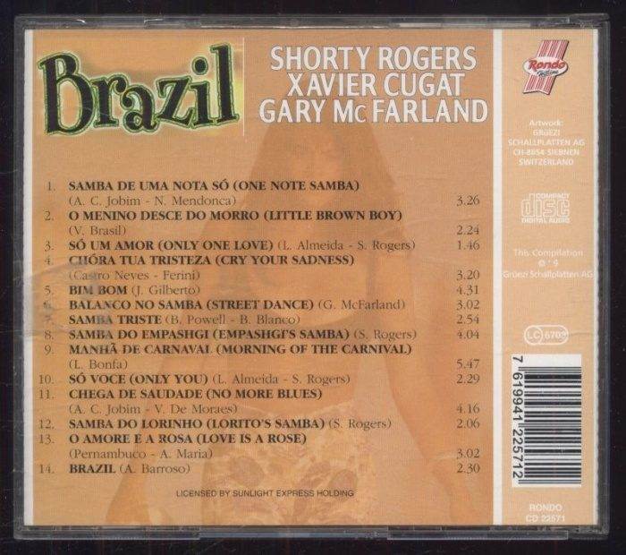 Shorty Rogers, Xavier Cugat, Gary McFarland - Brazil (CD)
