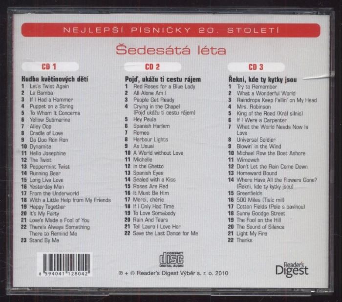 Various - Šedesátá léta - Nejlepší písničky 20. století (3CD)