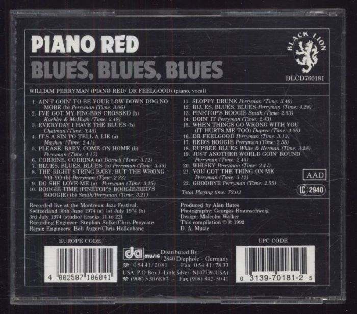 Piano Red - Blues, Blues, Blues (CD)