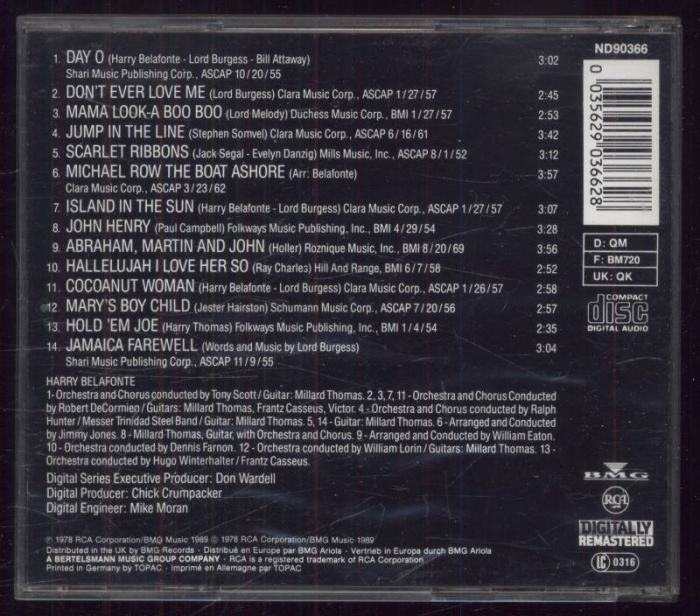 Harry Belafonte - All Time Greatest Hits Vol. I (CD)