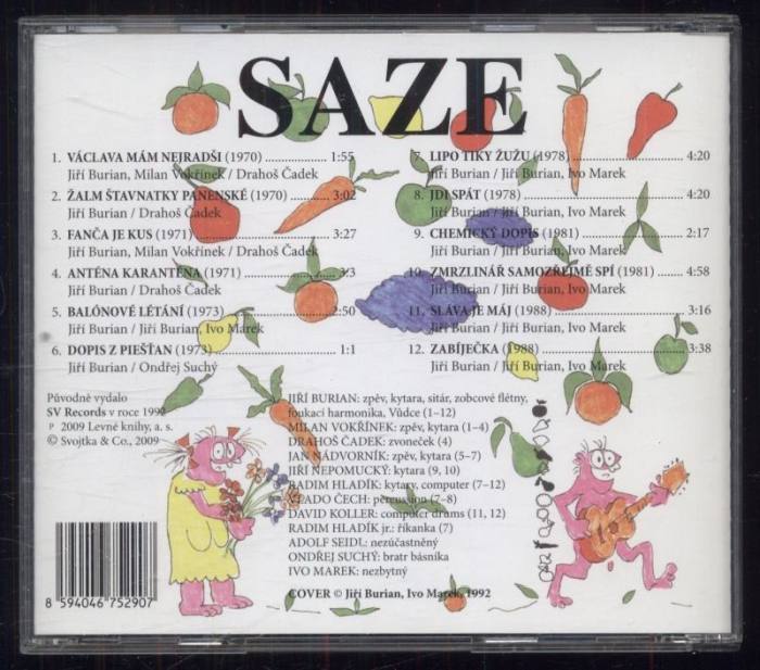 Saze - Václava mám nejradši (CD)