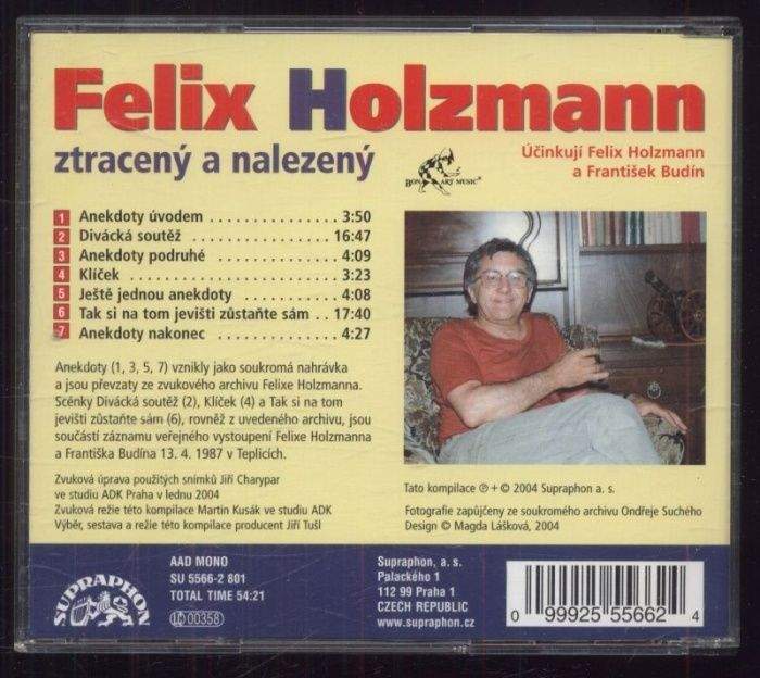 Felix Holzmann - Ztracený a nalezený (CD)