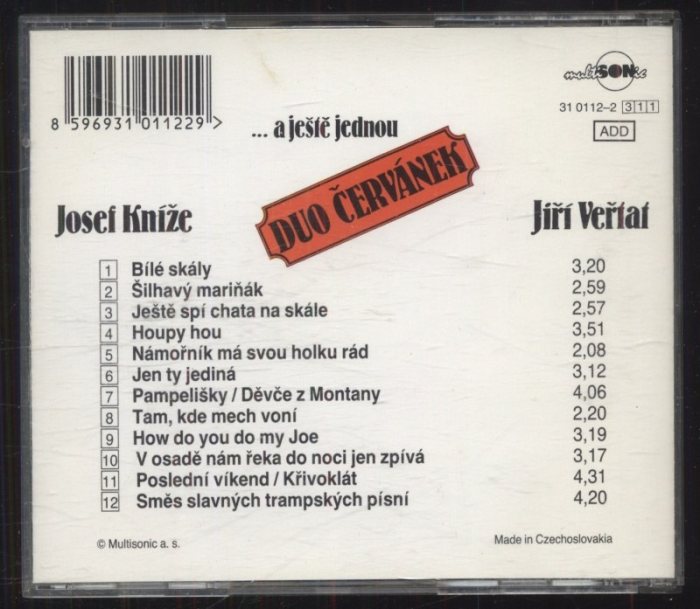 Duo Červánek = Josef Kníže, Jiří Veřtat ...A ještě jednou (CD)