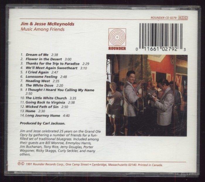 Jim & Jesse McReynolds - Music Among Friends (CD)