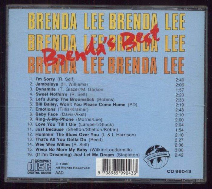 Brenda Lee - Brenda's Best (CD)