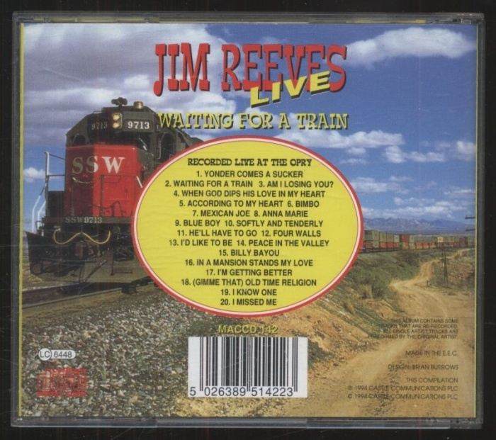 Jim Reeves - Live - Waiting For A Train (CD)