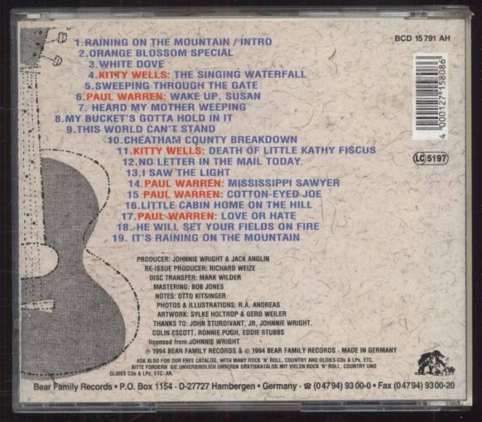 Johnnie & Jack With Kitty Wells - At KWKH (CD)
