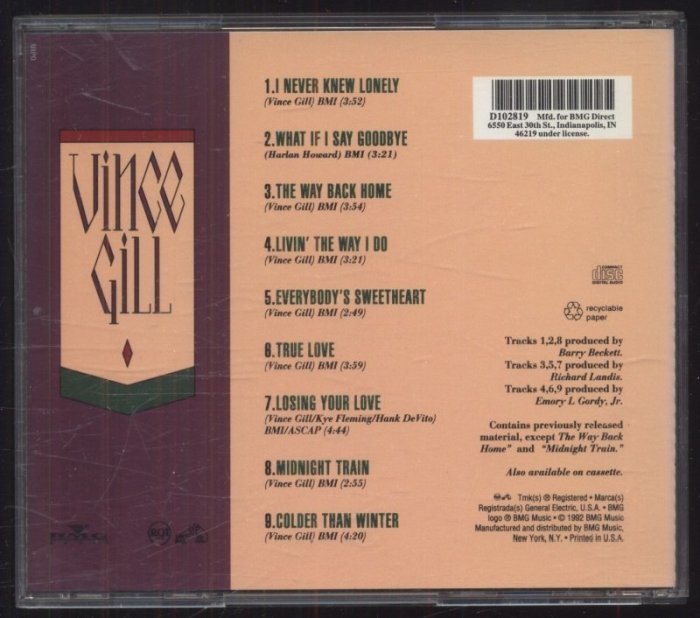 Vince Gill - I Never Knew Lonely (CD)