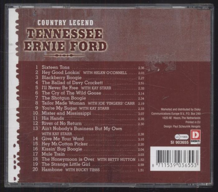 Tennessee Ernie Ford - Country Legend (CD)
