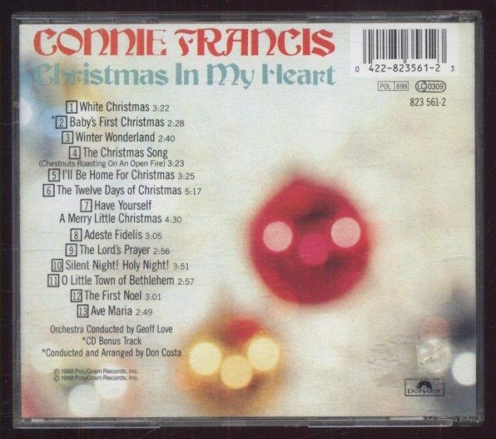 Connie Francis - Christmas In My Heart (CD)