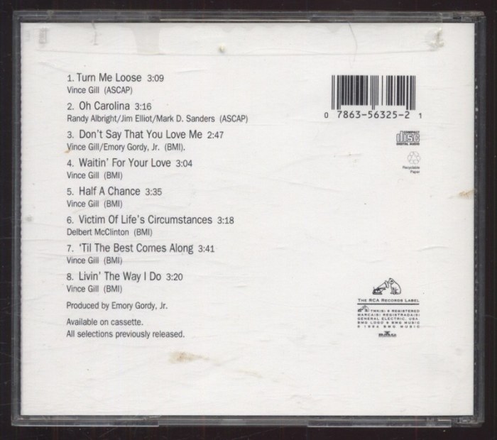 Vince Gill - Turn Me Loose (CD)