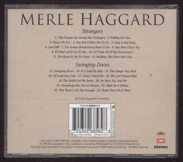Merle Haggard - Strangers / Swinging Doors (CD)