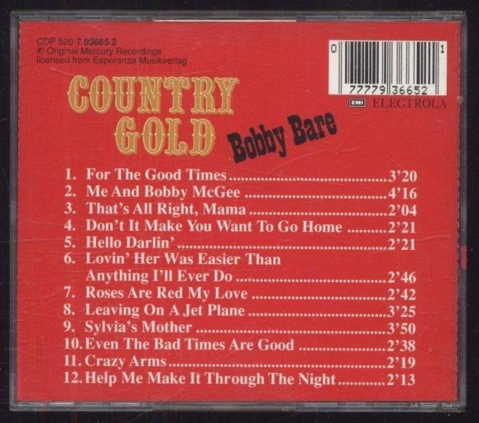Bobby Bare - Country Gold (CD)