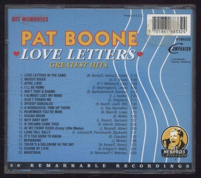 Pat Boone - Love Letters - Greatest Hits (CD)