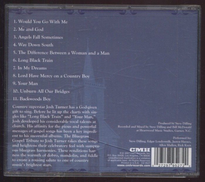 Various - The Bluegrass Gospel Tribute To Josh Turner (CD)