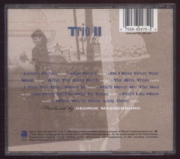 Emmylou Harris, Linda Ronstadt, Dolly Parton - Trio Two (CD)