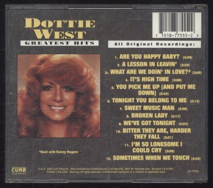 Dottie West - Greatest Hits (CD)