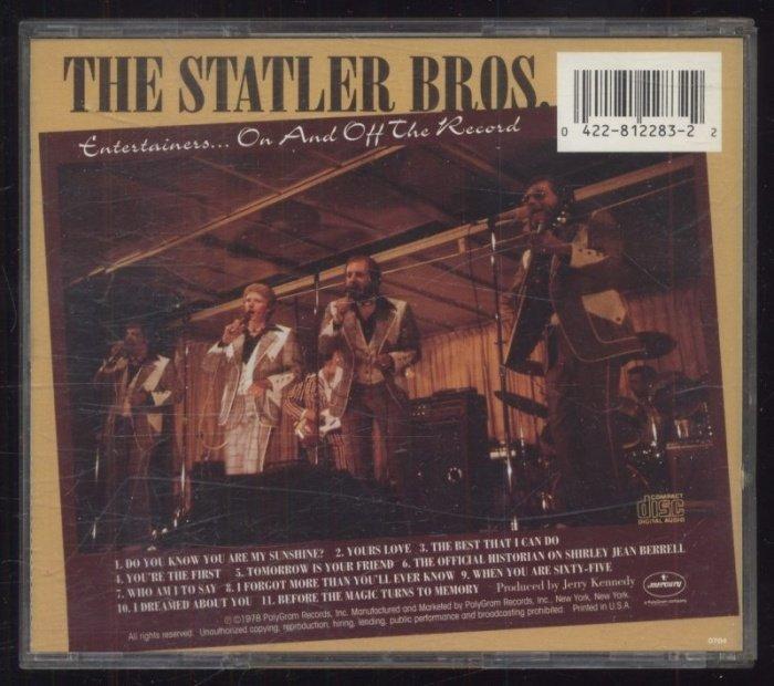 The Statler Brothers - Entertainers... On And Off The Record (CD)