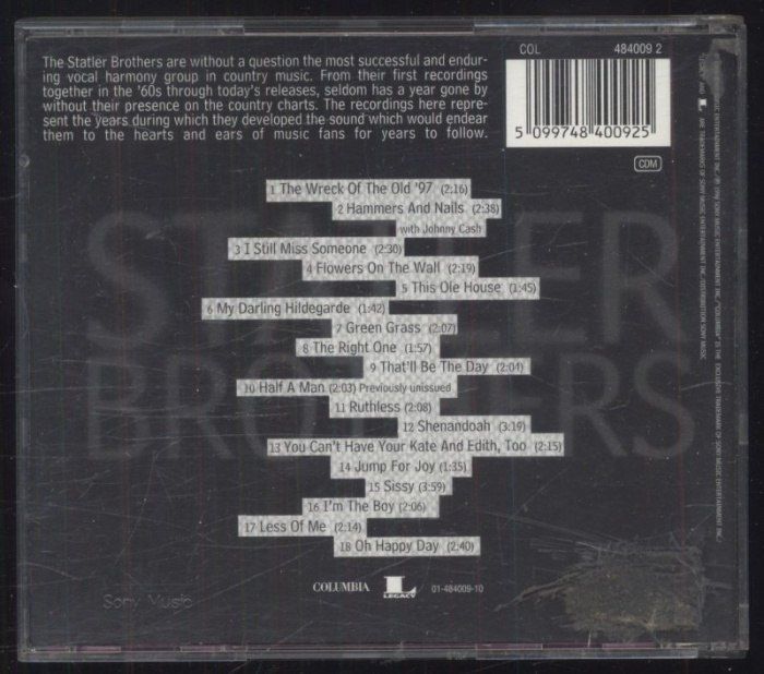 The Statler Brothers - Flowers On The Wall: The Essential Statler Brothers 1964–1969 (CD)